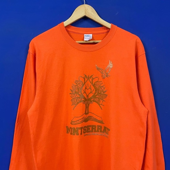 PORT & COMPANY AUTHENTIC HEAVY COTTON MONTSERRAT FULL SLEEVES GRAPHIC T-SHIRT - Picture 4 of 7